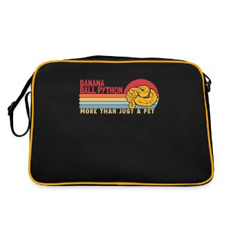 Banana Ball Python more than a Pet Python Banana - Retro Bag - black/gold - Back