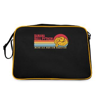 Banana Ball Python more than a pet Banana - Retro Bag - black/gold - Back