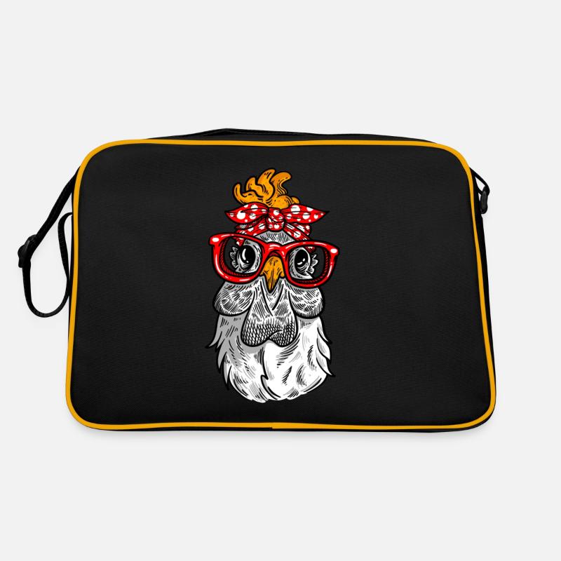 Mutter Huhn retro Henne Design Retro Tasche
