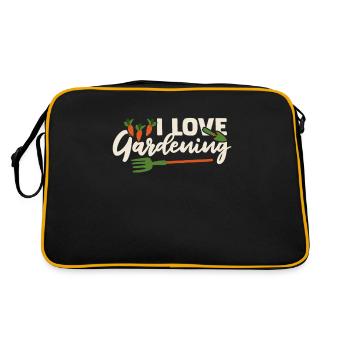 J’aime jardiner jardinier potager horticulture jardinier - Sac Retro - noir/or - Dos