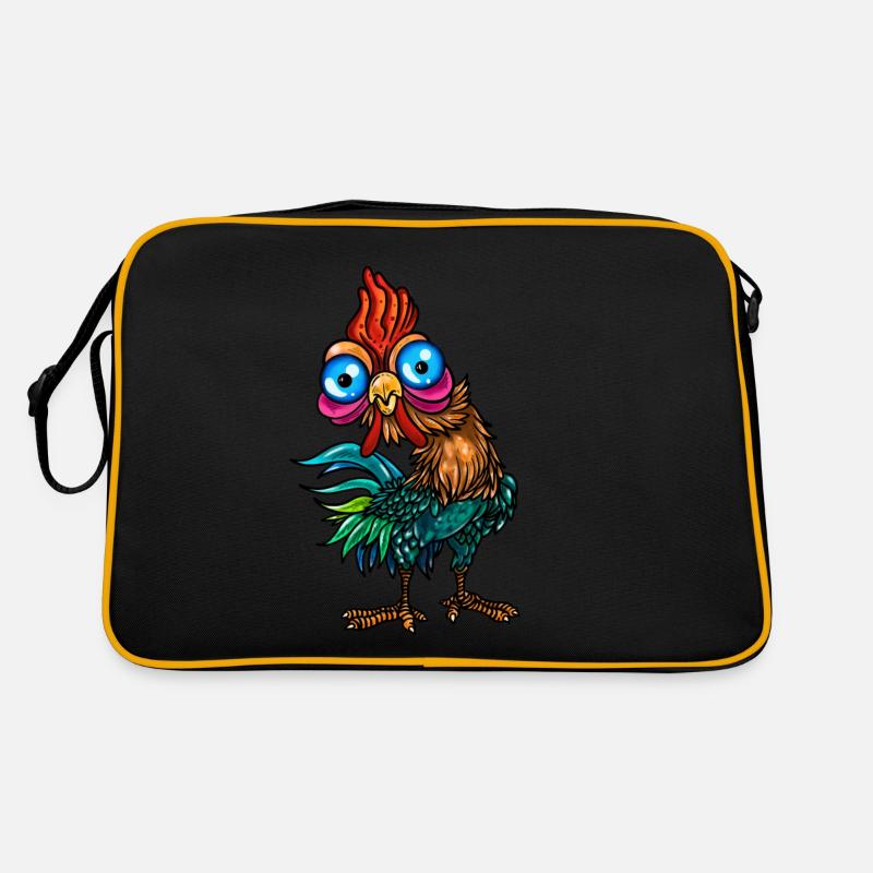 Funny Rooster Chickens Breeding Chicken Lover Retro Bag