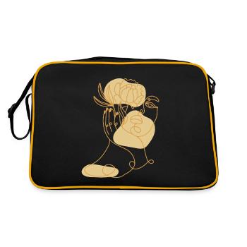 Lineart horticulture allotment garden allotment garden - Retro Bag - black/gold - Back