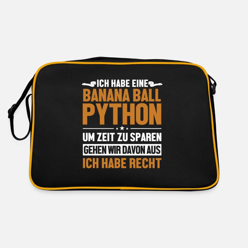 Banana Ball Python hat immer Recht Python Banana Retro Tasche