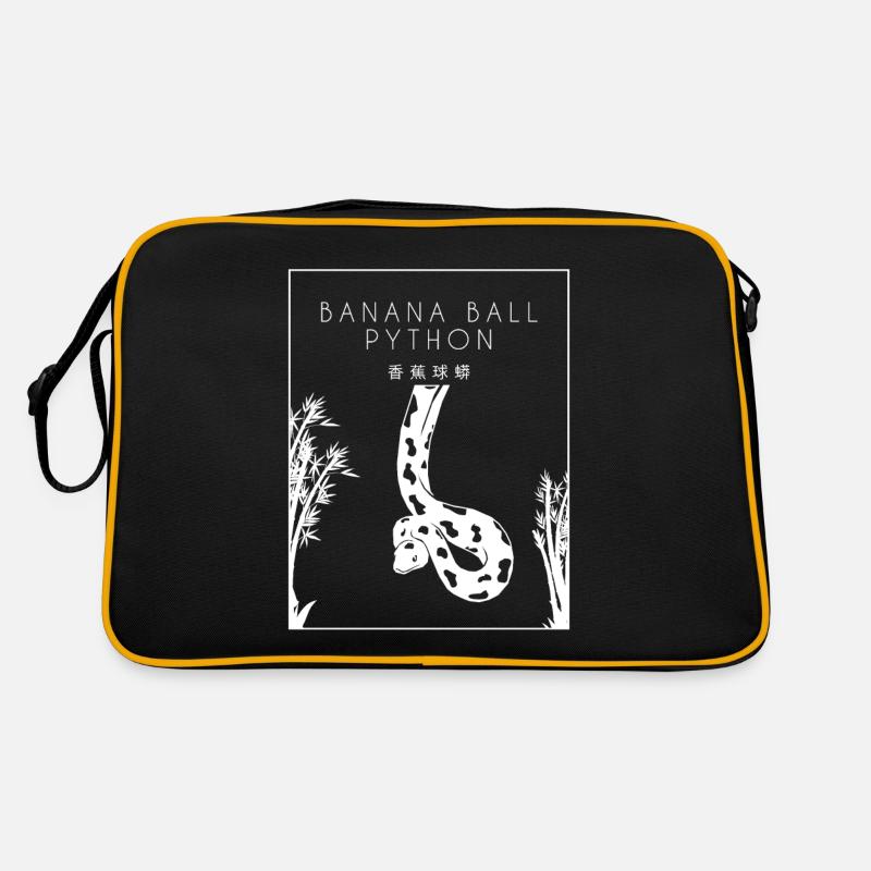 Boule de banane Python Hanzi Chinois Hanzi Snake Banane Sac Retro