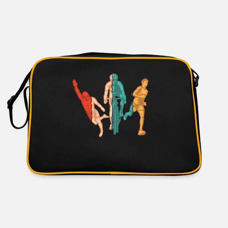 Retro Triathlet Training Triathlonrad Profi Retro Tasche