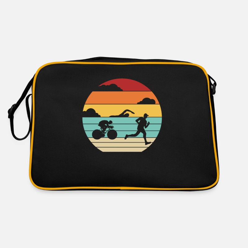 Retro Triathlon Bike Triathlete Training Professional Retro Bag