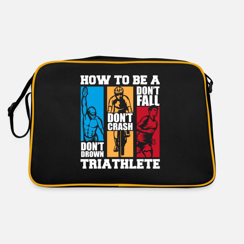 How To Be A Triathlete Triathlonrad Triathlet Retro Tasche