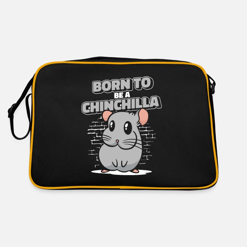 Né pour être un chinchilla à queue courte longue queue Sac Retro