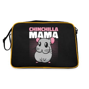 Chinchilla Mama Longhair Shorttail Longtail - Sac Retro - noir/or - Dos