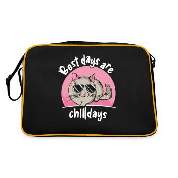 Les meilleurs jours sont les chilldays Longtail Longhair - Sac Retro - noir/or - Dos