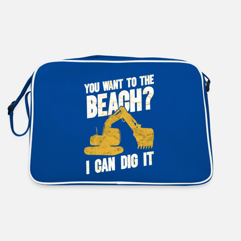 Retro Excavator Slogan Excavator Driver Construction Site Retro Bag