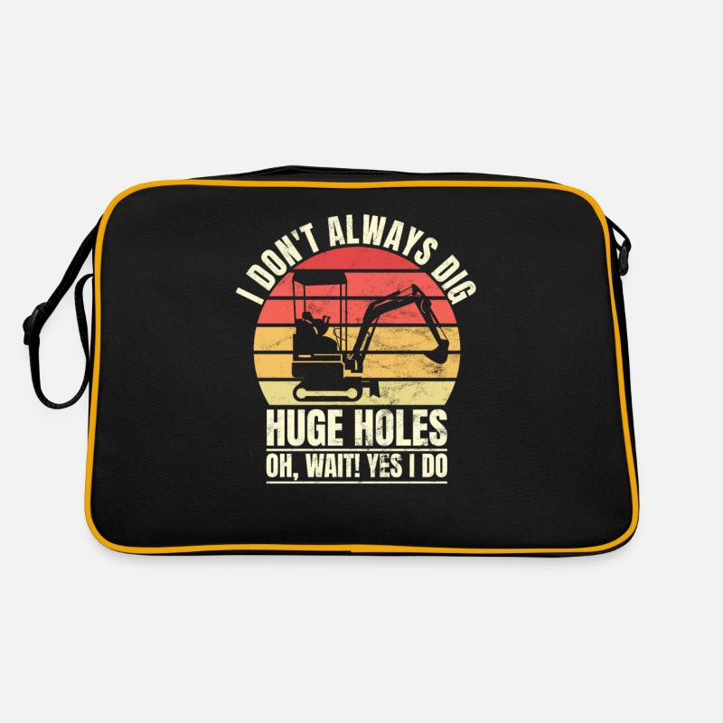 Retro Excavator Slogan Excavator Driver Construction Site Sac Retro