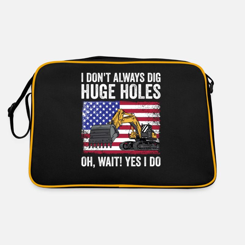 Retro Excavator Slogan Excavator Driver Construction Site Sac Retro