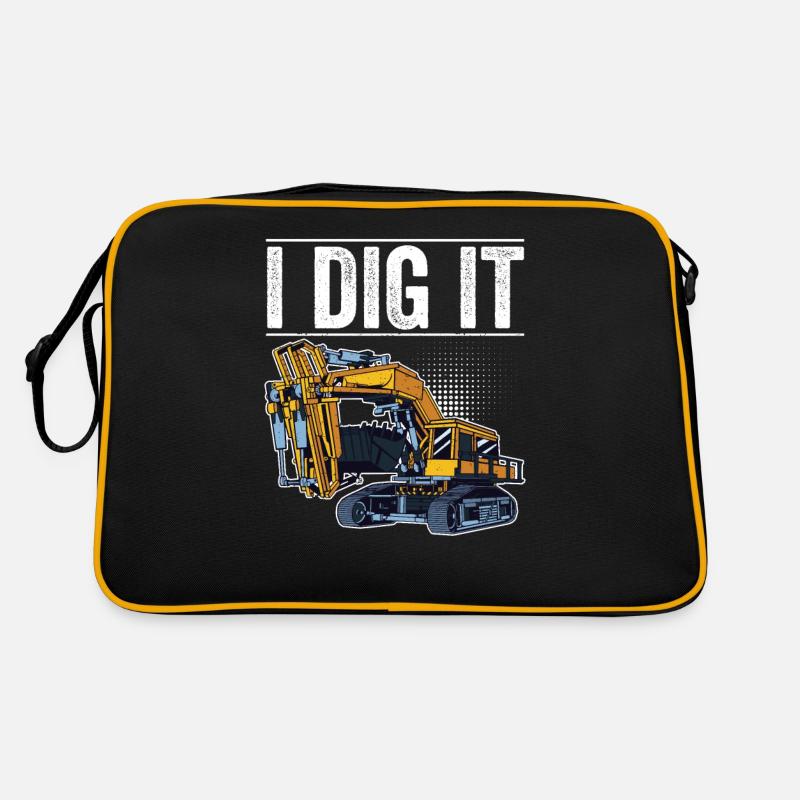 Retro Excavator Slogan Excavator Driver Construction Site Sac Retro