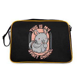 C’est mon animal à queue courte longue queue - Sac Retro - noir/or - Dos