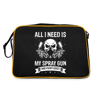 Car Painter Offer for Car Painters - Retro Bag - black/gold - Back