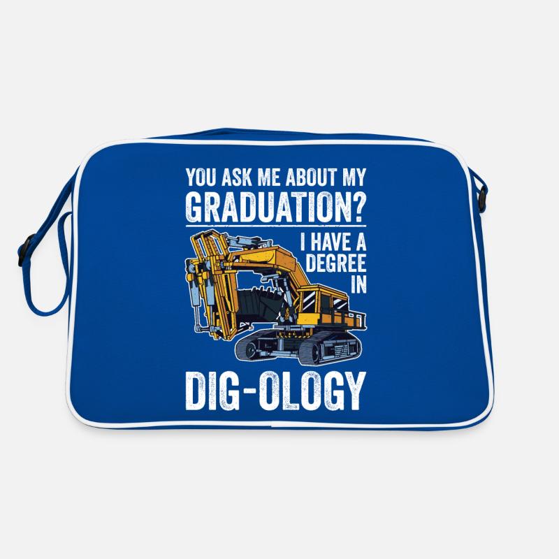 Retro Excavator Slogan Excavator Driver Construction Site Retro Bag