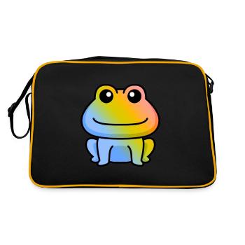 Frog Comic Animal - Retro Bag - black/gold - Back