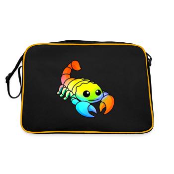 Scorpion Comic Animal - Sac Retro - noir/or - Dos