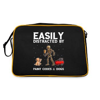 Car painter offer for coachbuilders - Retro Bag - black/gold - Back