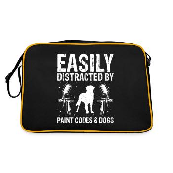 Car Painter Offer for Body Technicians - Retro Bag - black/gold - Back