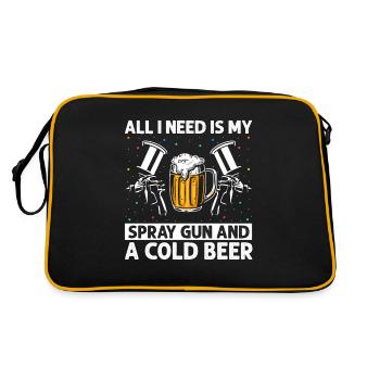 Car Painter Offer for Body Technicians - Retro Bag - black/gold - Back