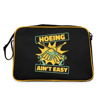Hoeing Ain’t Easy Allotment Garden - Sac Retro - noir/or - Dos