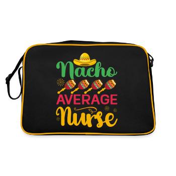 Nourriture mexicaine Cinco de Mayo Infirmière - Sac Retro - noir/or - Dos