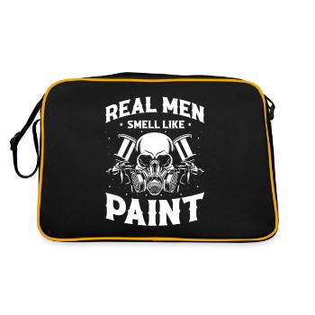 Body technician saying for car painters - Retro Bag - black/gold - Back