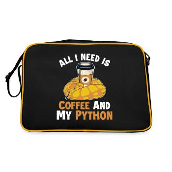 Café et Python Python Snake Banana Ball - Sac Retro - noir/or - Dos