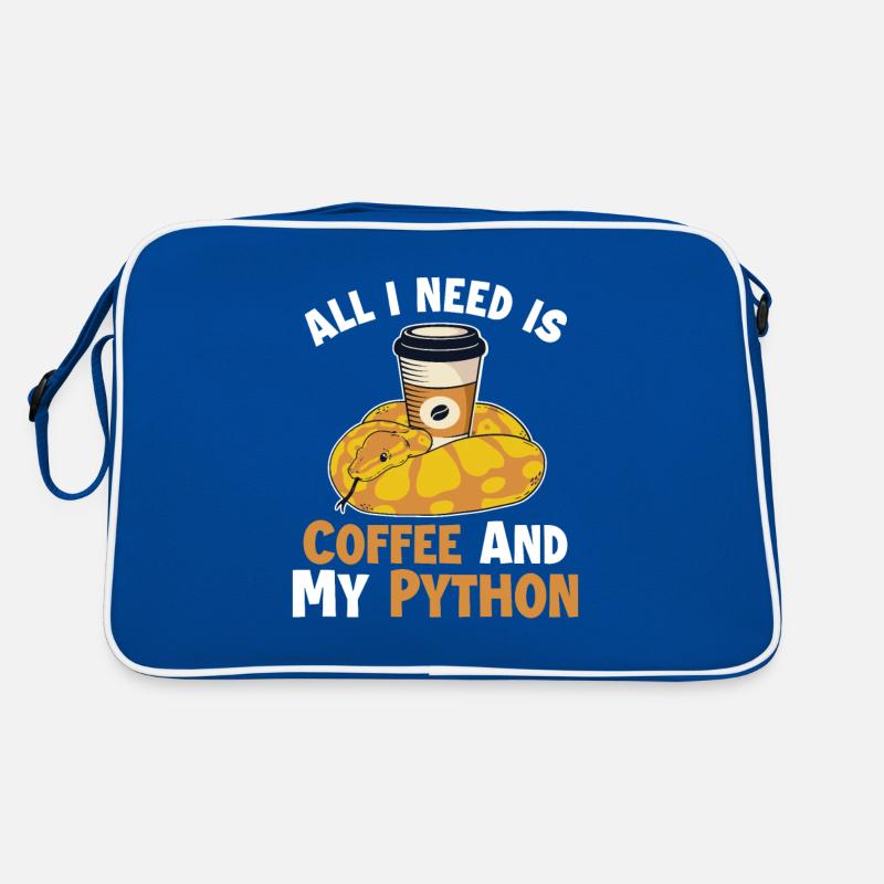 Coffee and Python Python Snake Banana Ball Retro Bag