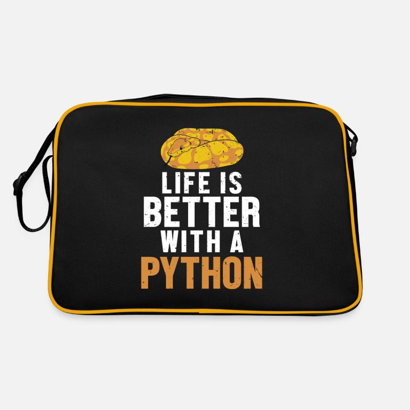 La vie est meilleure avec une boule de banane serpent Python Sac Retro