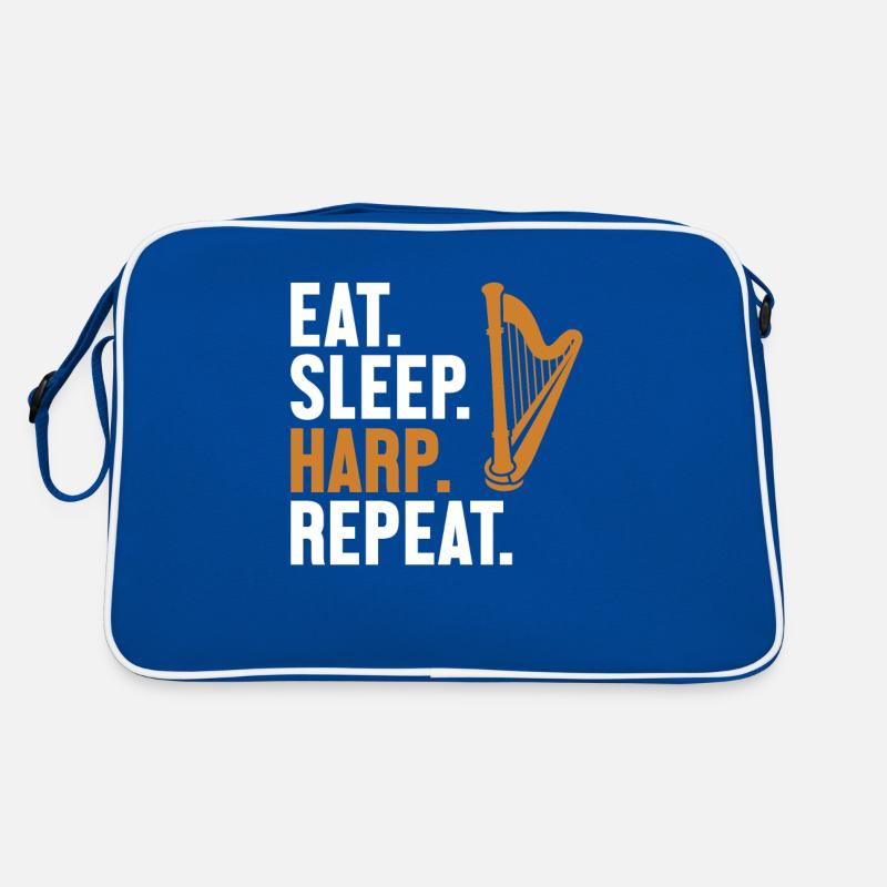 Manger Dormir Harpe Répéter Harpe Harpe de concert Sac Retro
