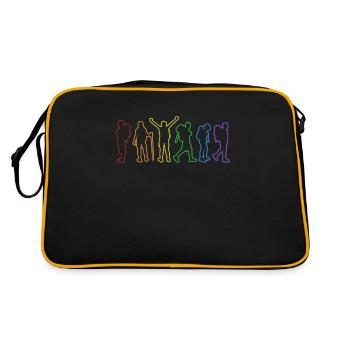 Hiking LGBT Rainbow Hiking Trekking Mountain Hiking - Retro Bag - black/gold - Back