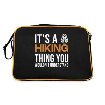 It's a Hiking Thing Hiking Trekking Mountain Hiking - Retro Bag - black/gold - Back
