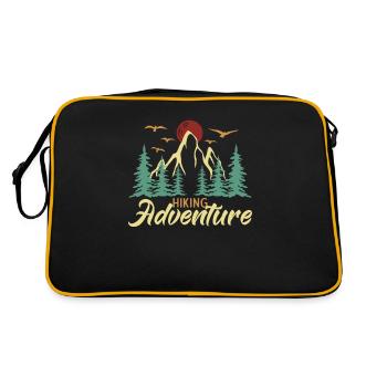 Hiking Adventure Mountain Hiking Trekking - Retro Bag - black/gold - Back