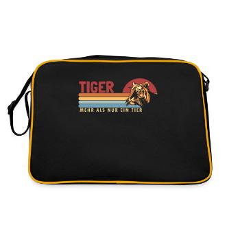 Tiger more than an animal King tiger Siberian - Retro Bag - black/gold - Back