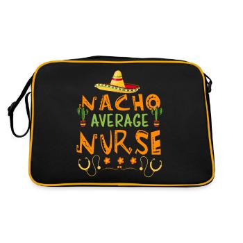 Nourriture mexicaine Cinco de Mayo Infirmière - Sac Retro - noir/or - Dos