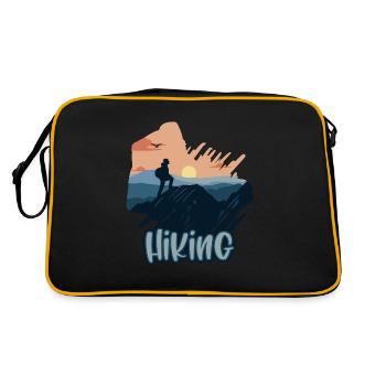 Nature Hiking Trekking Mountain Hiking Hiking - Retro Bag - black/gold - Back