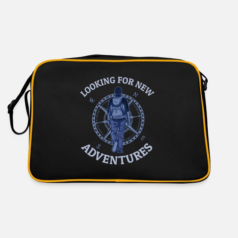 Looking For New Adventures Trekking Bergwandern Retro Tasche