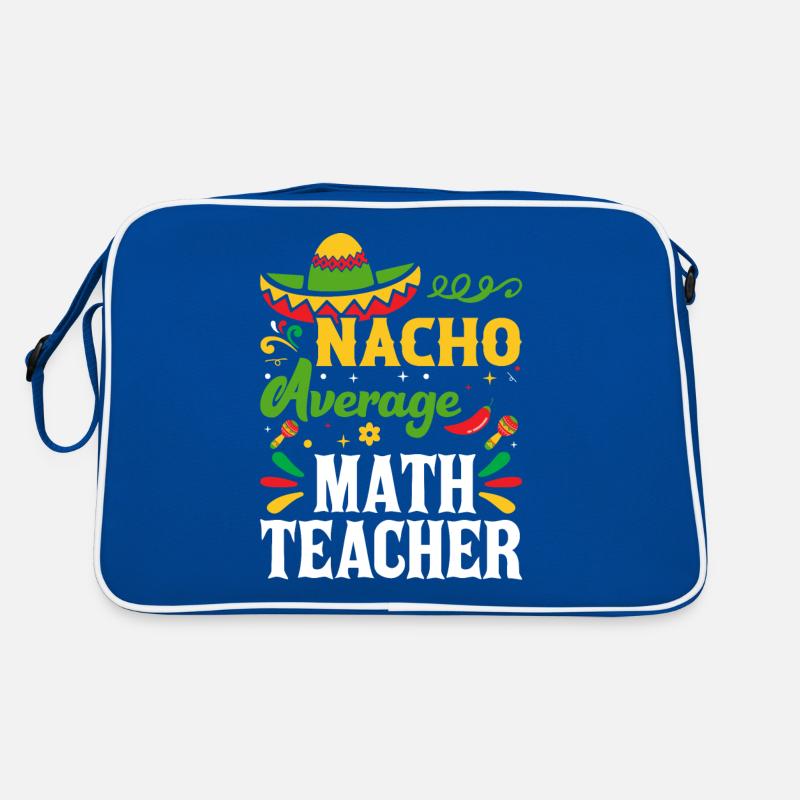 Mexikanisches Essen Nacho Mathelehrer Mathematik Retro Tasche