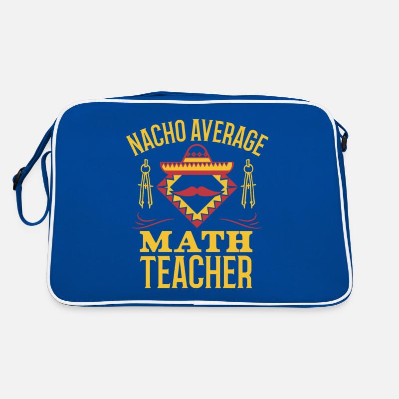 Mexikanisches Essen Nacho Mathelehrer Mathematik Retro Tasche