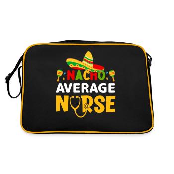 Nourriture mexicaine Cinco de Mayo Infirmière - Sac Retro - noir/or - Dos