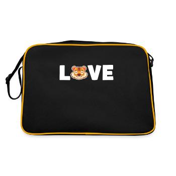 Tiger Love Big Cat King Tiger Wildcat - Retro Bag - black/gold - Back