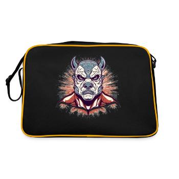 Lucha Libre Masque de Lutte Mexicaine Luchador - Sac Retro - noir/or - Dos