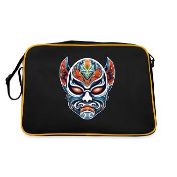 Lucha Libre Mexikanische Wrestling Maske Luchador - Retro Tasche - Schwarz/Gold - Hinten