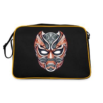 Lucha Libre Mexikanische Wrestling Maske Luchador - Retro Tasche - Schwarz/Gold - Hinten