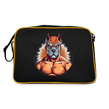 Lucha Libre Mexikanische Wrestling Maske Luchador - Retro Tasche - Schwarz/Gold - Hinten