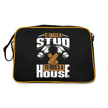 Il faut un goujon pour construire une maison Charpentier - Sac Retro - noir/or - Dos