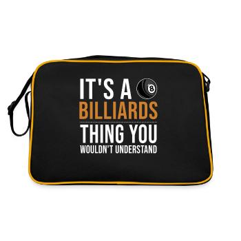 It's a Billiards Thing Billardtisch Billiards - Retro Tasche - Schwarz/Gold - Hinten